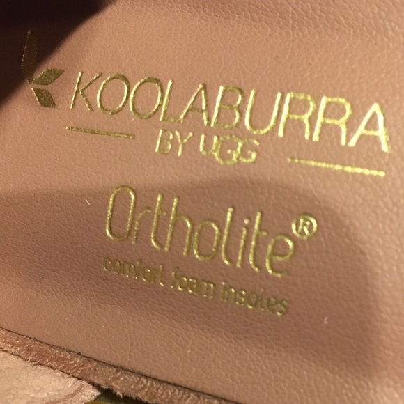 Koolaburra by Ugg Ortholite Bellen Suede Chunky Heeled Sandal - Picture 6 of 7